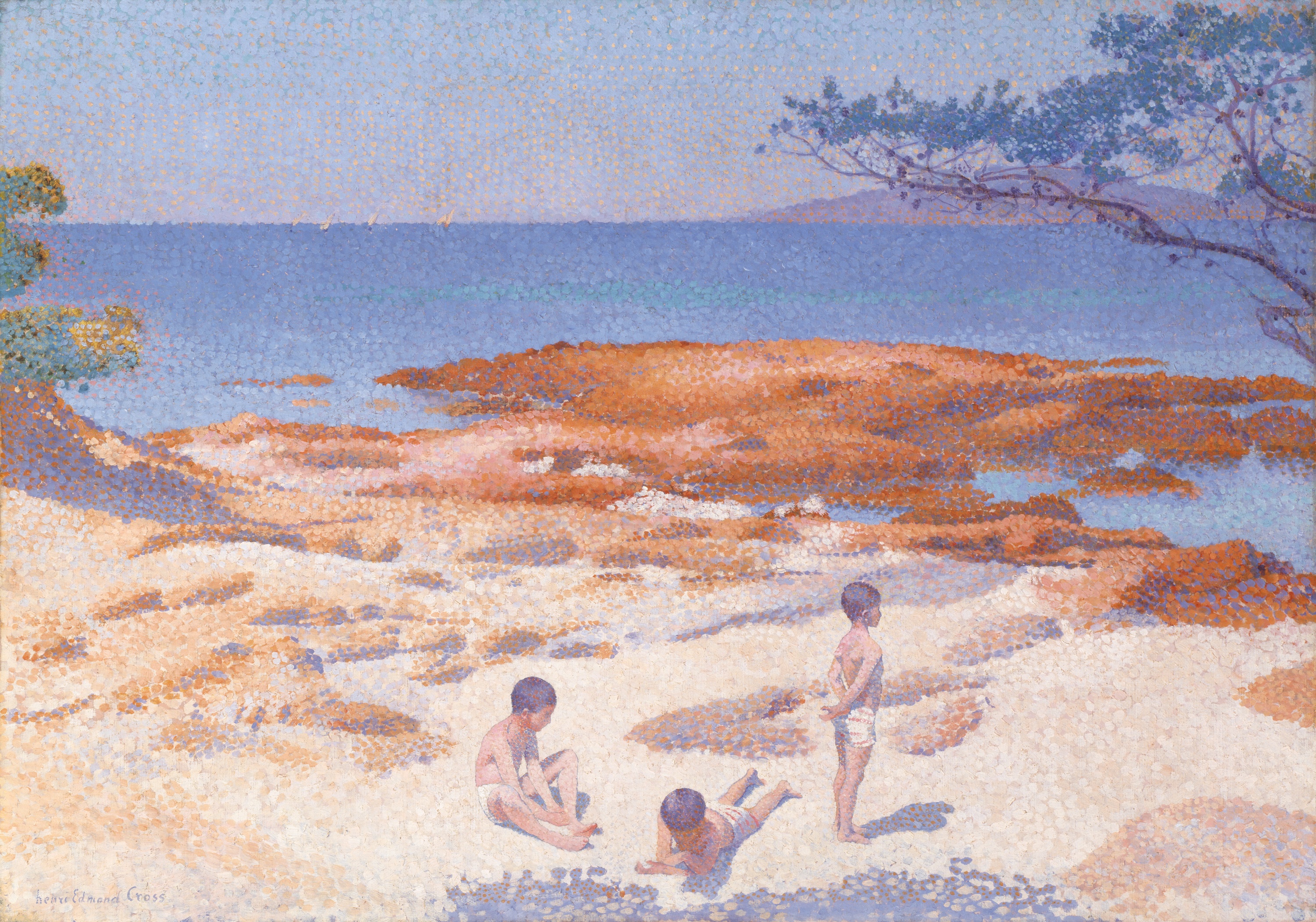 1983.513 - Beach at Cabasson (Baigne-Cul) by Paul Signac